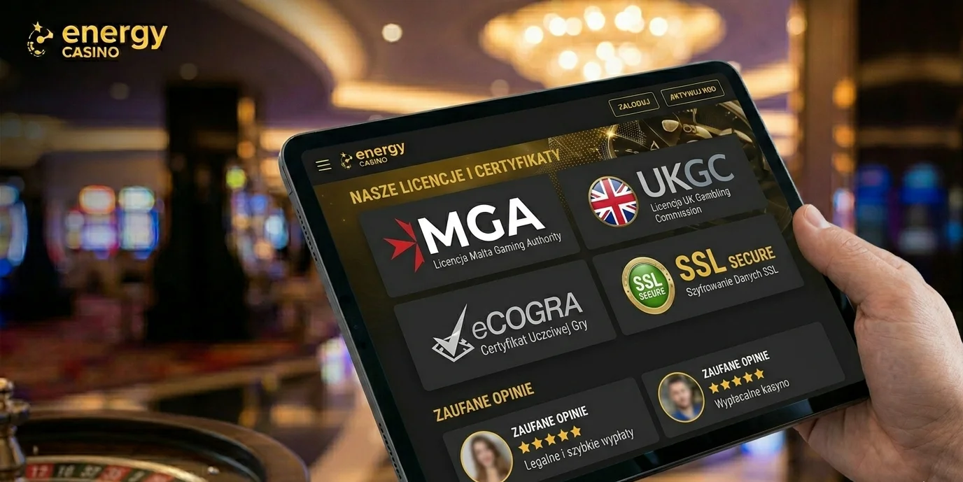 Licencje i certyfikaty Energy Casino - MGA i UKGC